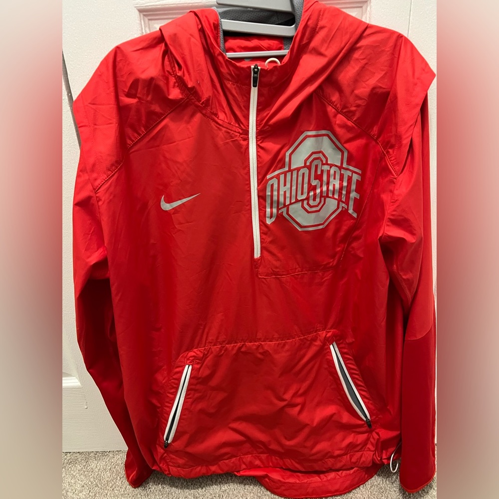 Ohio state quarter zip wind breaker